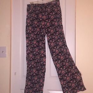 Floral palazzo pants